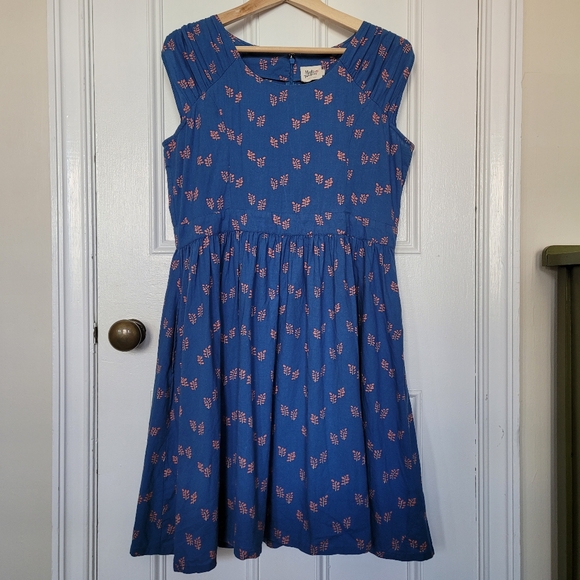 Mata Traders Blue Cotton Dress - Picture 1 of 12